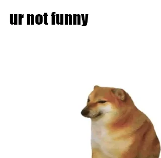 😐 emoji Gooyse’s Doge Stickers Telegram sticker 24 of 42