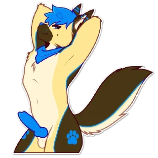 🍆 emoji Shep Telegram sticker 22 of 26
