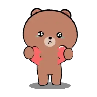 🐻 emoji 🍭Brownie x Andie @Mycute_stickers Telegram sticker 17 of 25