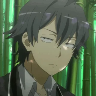 🎲 emoji ♥️ hikigaya hachiman ♠️ | @Flame_Stickers Telegram sticker 7 of 92