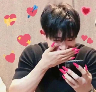 💖 emoji wonho🦋 Andrew Miller Telegram sticker 10 of 34