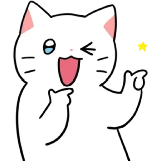 😉 emoji ✎ ᴄᴜ֟፝ᴛ ᴄᴀ֟፝ᴛs ⦮⭑̤̫⦯ @stickersdaManu Telegram sticker 16 of 100
