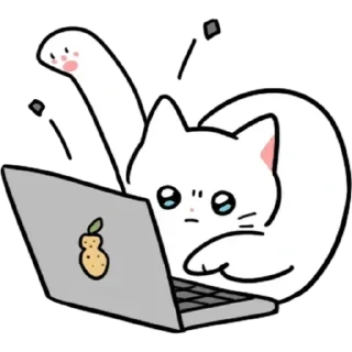 💻 emoji ✎ ᴄᴜ֟፝ᴛ ᴄᴀ֟፝ᴛs ⦮⭑̤̫⦯ @stickersdaManu Telegram sticker 22 of 100