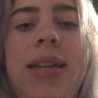 😬 emoji Billie eilish Telegram sticker 16 of 30