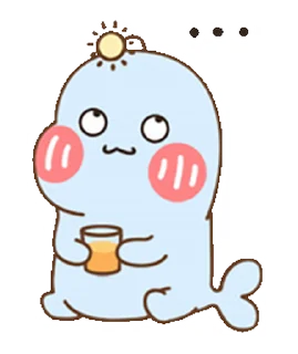 🙄 emoji Cute Chubby Fish • @xxyuji Telegram sticker 16 of 16