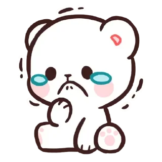 😥 emoji Milk's Daily Life Telegram sticker 14 of 32
