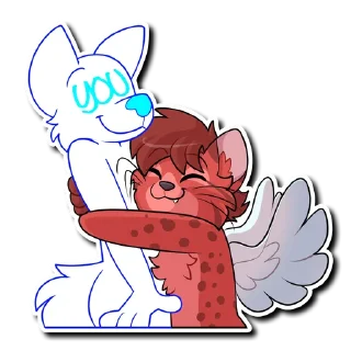 🤗 emoji Nate the Fishing Cat - by CinnamonSpots Telegram sticker 9 of 36