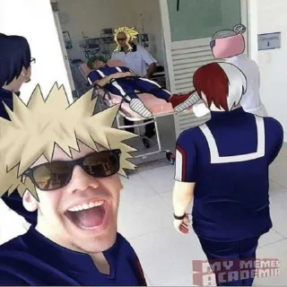 😂 emoji ~💢💥Bakugou Katsuki💥💢~ Telegram sticker 20 of 43