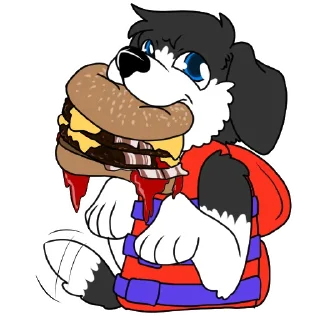 🍔 emoji Bazz Collie Telegram sticker 13 of 28