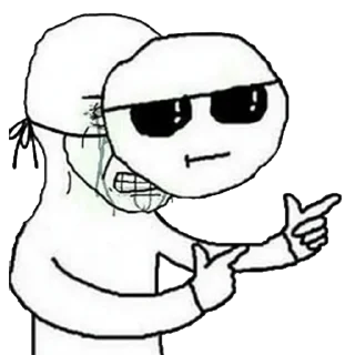 🕶 emoji Mased Wojaks Telegram sticker 16 of 38