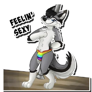 😍 emoji Huskers Husky Telegram sticker 23 of 119