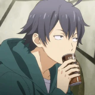 🎲 emoji ♥️ hikigaya hachiman ♠️ | @Flame_Stickers Telegram sticker 20 of 92