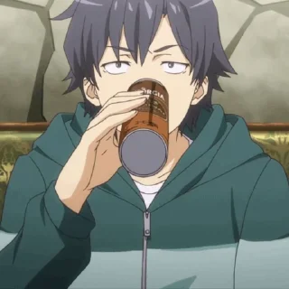 🎲 emoji ♥️ hikigaya hachiman ♠️ | @Flame_Stickers Telegram sticker 23 of 92