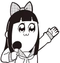 🎤 emoji Pop Team Epic Telegram sticker 18 of 24