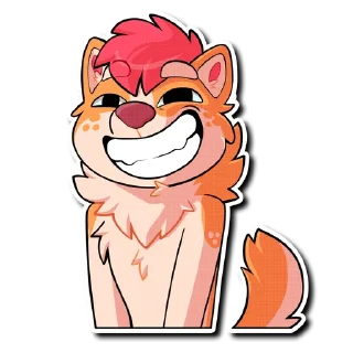 😬 emoji Fink Pup Telegram sticker 8 of 100