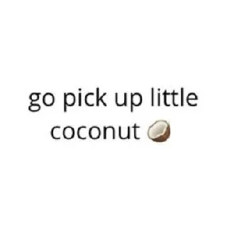 🥥 emoji life is not a 🍓 : @sourstickers Telegram sticker 15 of 25
