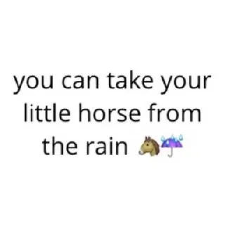 🐴 emoji life is not a 🍓 : @sourstickers Telegram sticker 5 of 25