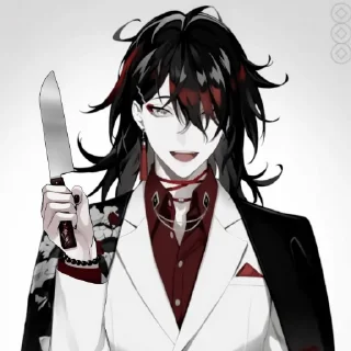 🧛 emoji This is Vox Akuma. @Xiaozhan_1005 Telegram sticker 17 of 80