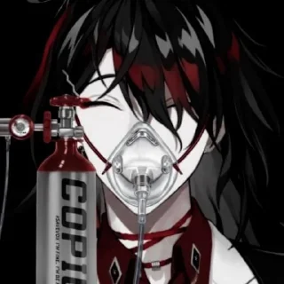 🧛 emoji This is Vox Akuma. @Xiaozhan_1005 Telegram sticker 19 of 80