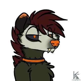 😐 emoji Haze 'Possum Telegram sticker 24 of 28