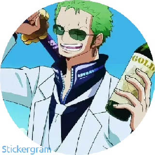 😂 emoji roronoa zoro Telegram sticker 8 of 9