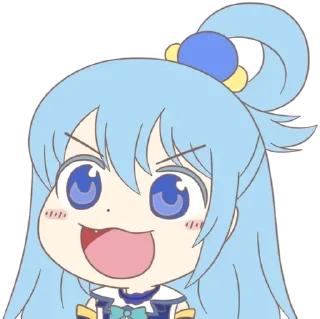 😍 emoji Aqua • @AnimeChatVoidX Telegram sticker 11 of 40