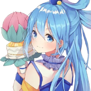 😊 emoji Aqua • @AnimeChatVoidX Telegram sticker 6 of 40