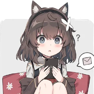 ❓ emoji フィオちゃん Telegram sticker 12 of 50