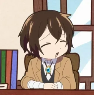🖤 emoji Dazai Osuma-by Hely Telegram sticker 5 of 116