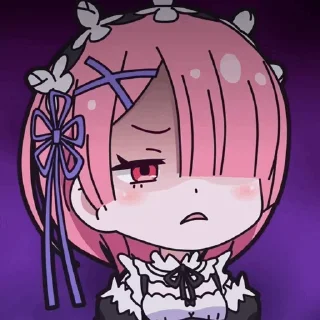🍓 emoji Ram __ @sticker_anime00 Telegram sticker 7 of 106