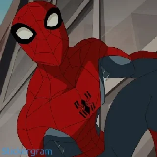 🙁 emoji Spider-Man Telegram sticker 17 of 120