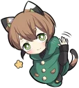 👋 emoji Tortoiseshell Kitten Telegram sticker 14 of 120