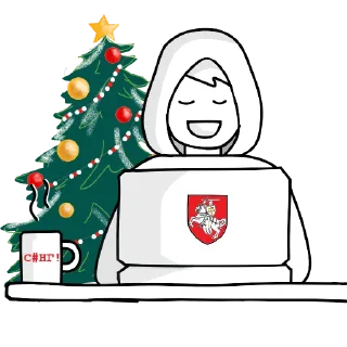 🎄 emoji Кибер-Партизаны Telegram sticker 18 of 18