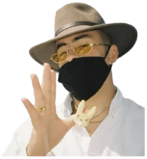 😉 emoji Bad Bunny 🔥 Telegram sticker 19 of 39