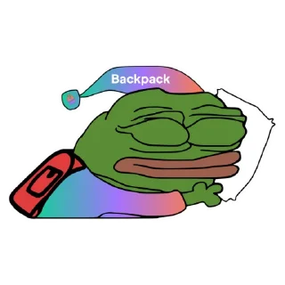 😴 emoji Backpack 🎒 Telegram sticker 6 of 25