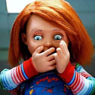 😧 emoji CHUCKY-[Stickers] Telegram sticker 9 of 11