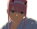 😏 emoji ゼロツー Zero Tsū「вყ: @Santouryuu」 Telegram sticker 19 of 114