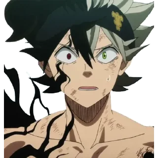😧 emoji Black Clover Telegram sticker 7 of 27