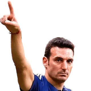 ☝️ emoji Lionel Scaloni Telegram sticker 3 of 32