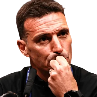 🤔 emoji Lionel Scaloni Telegram sticker 12 of 32