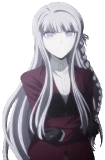 😌 emoji Kyoko Kirigiri @Gian_TGX Telegram sticker 9 of 12