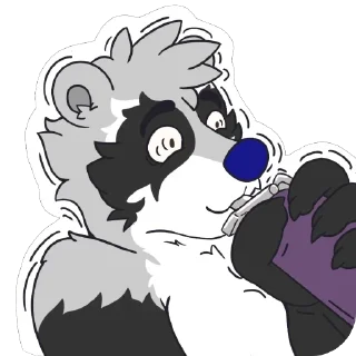 🌬 emoji El Mapache Roque Telegram sticker 19 of 90