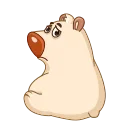 ☹️ emoji Chestnut the Bear Telegram sticker 10 of 15