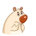 🤔 emoji Chestnut the Bear Telegram sticker 11 of 15