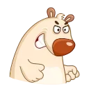 😡 emoji Chestnut the Bear Telegram sticker 9 of 15