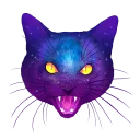 🐱 emoji Cosmic Cats Telegram sticker 1 of 9