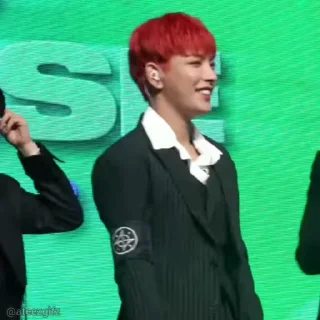 😎 emoji Hongjoong 🦊 @mwtade Telegram sticker 16 of 50