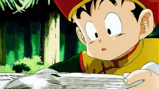 📖 emoji Gohan - Saiyan Saga | @tatistickers | @sinusername Telegram sticker 13 of 24