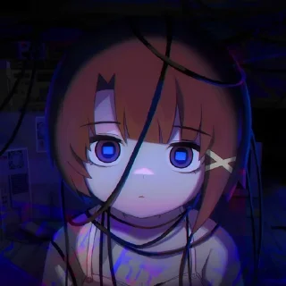 🤎 emoji ⌜ Lain 🤎🌐 ⌟  ᨒ @KurumiFan ⛩️ Telegram sticker 6 of 120