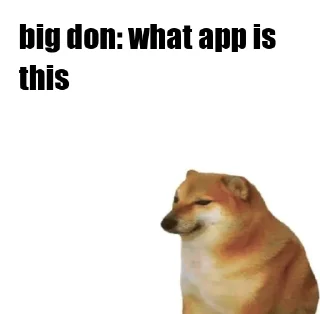 🥲 emoji Gooyse’s Doge Stickers Telegram sticker 11 of 42